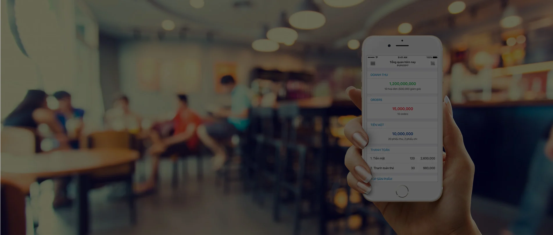 Quán cafe sử dụng Maytinhtien